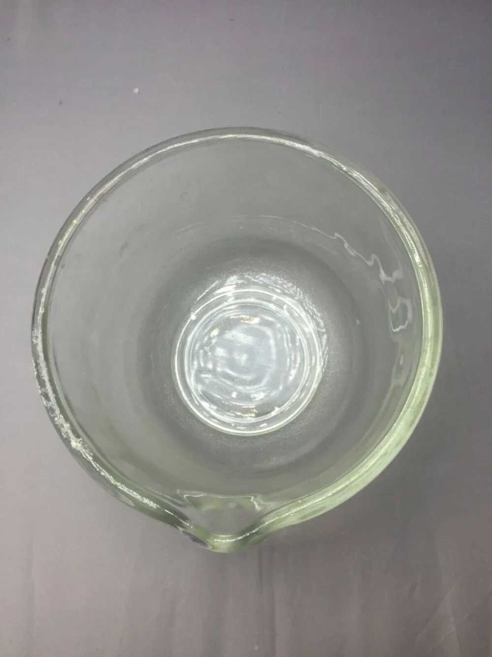 Vtg Pour Spout Small Mixing Bowl Clear Glass 6.5